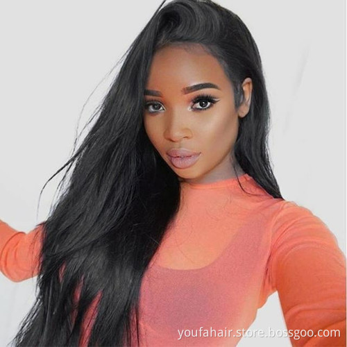 Lace Closure 4x4 Natural Straight Wave With Bundles Human Hair, 3 Bundles Peruvian Hair With Large Size 6*6 Hair Closure